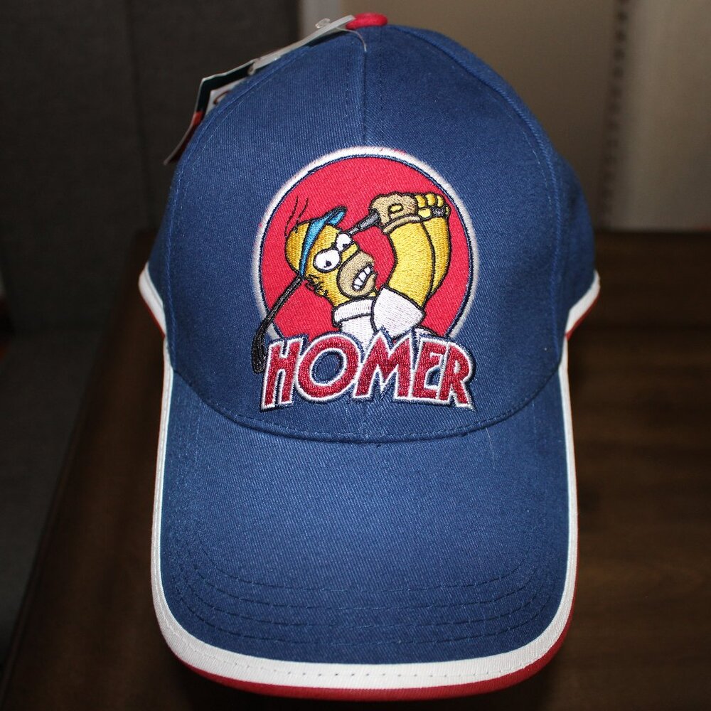 3/$77❤️vintage 2005 Homer The Golfer The Simpsons baseball hat cap golf swinger